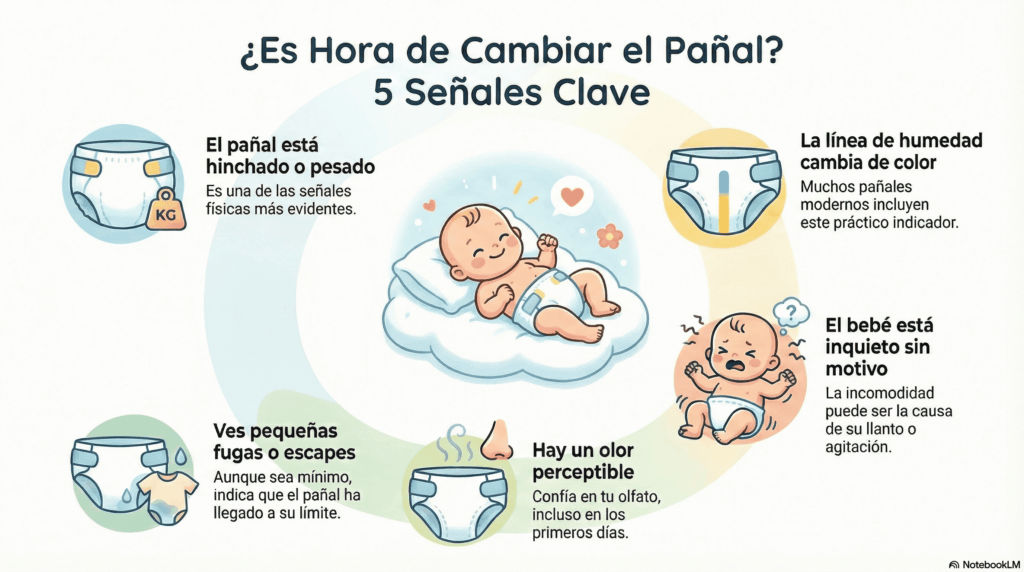 5 señales para cambiar el pañal