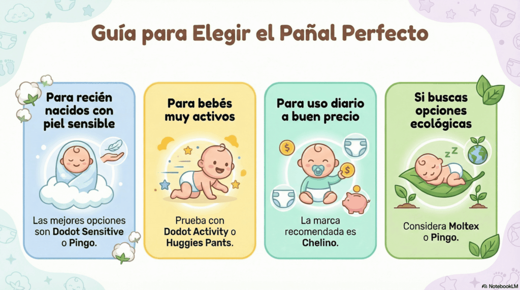 guía para elegir el pañal perfecto