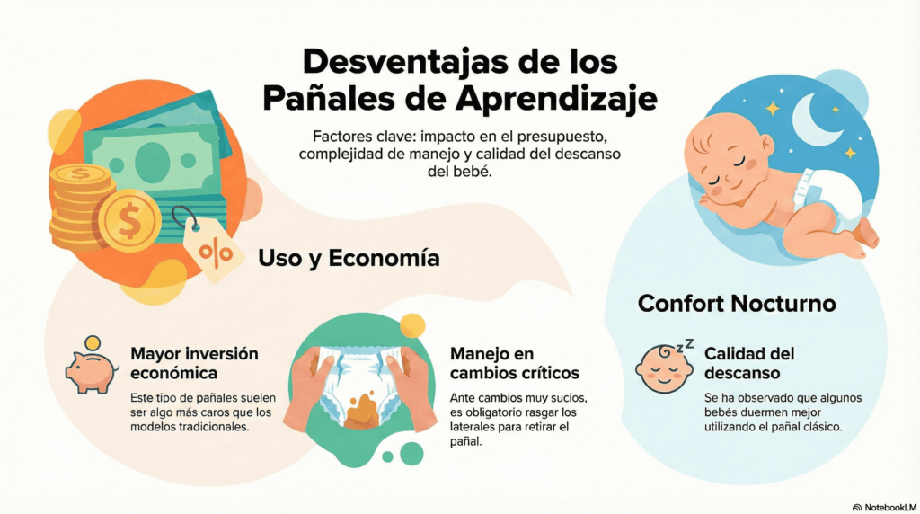 Desventajas de los pañales braguita o pants