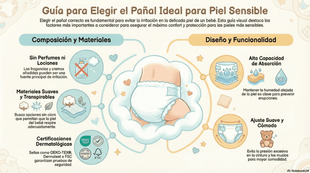 pañal ideal para piel sensible
