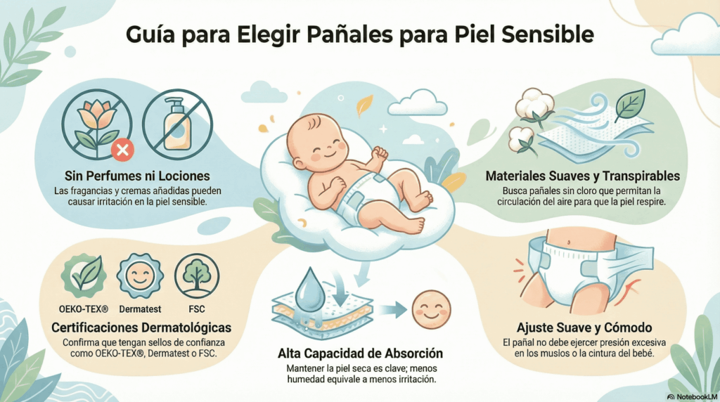 pañales piel sensible