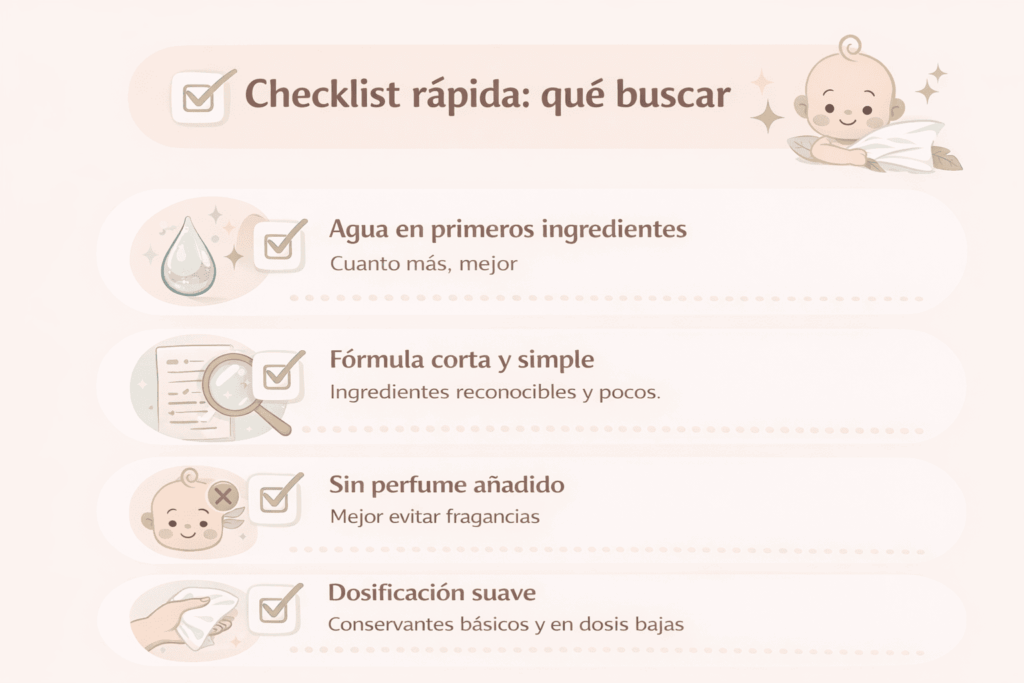 Checklist rápida: qué buscar