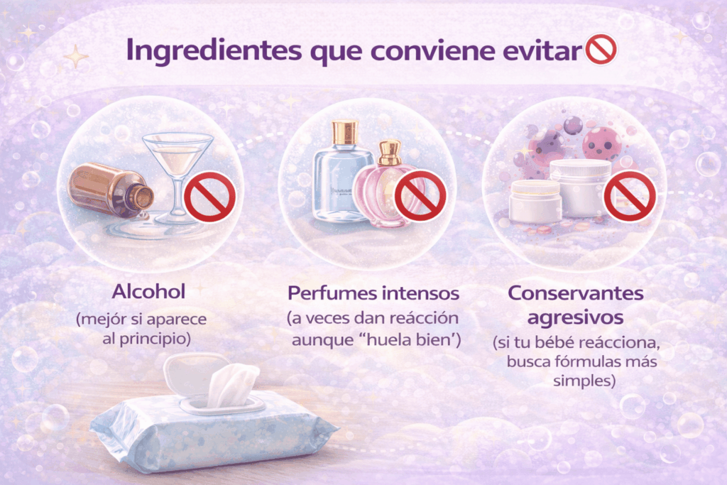 Ingredientes a evitar en las toallitas para bebé