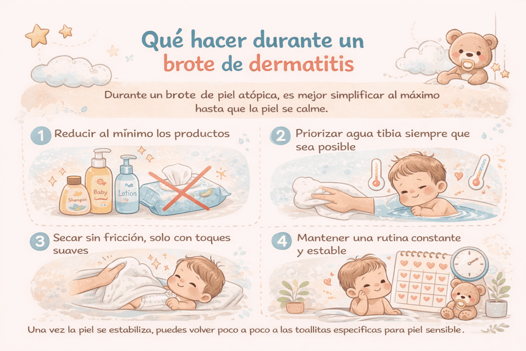 Qué hacer durante un brote de dermatitis