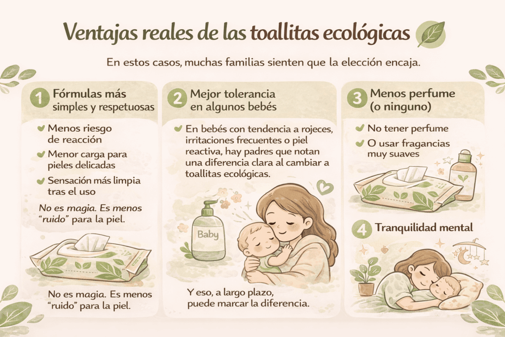 Ventajas de las toallitas ecológicas para bebé