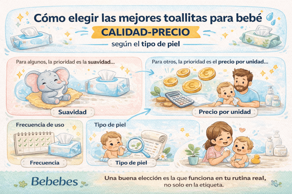 Guía para elegir las mejores toallitas para bebé
